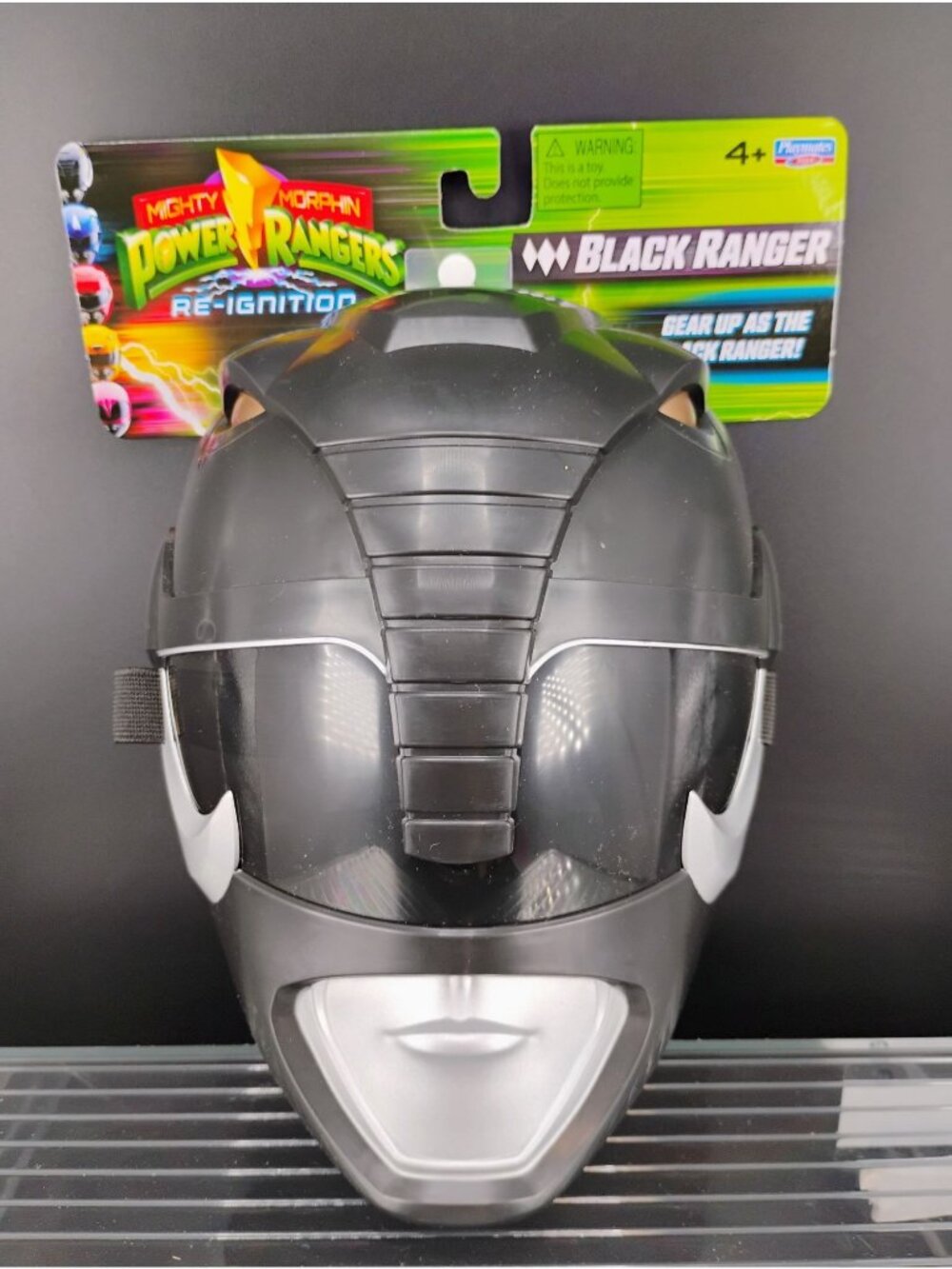 Mighty Morphin Power Rangers Black Ranger Kids Roleplay Mask